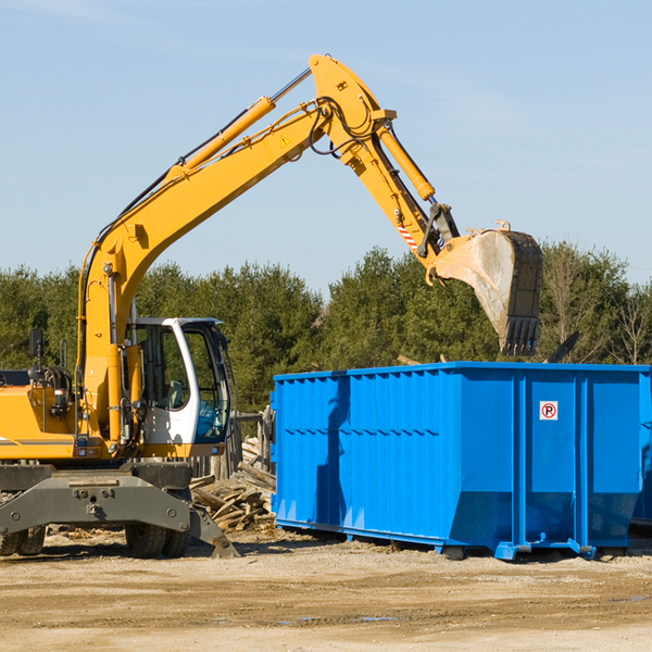 are there any restrictions on where a residential dumpster can be placed in Stickney SD